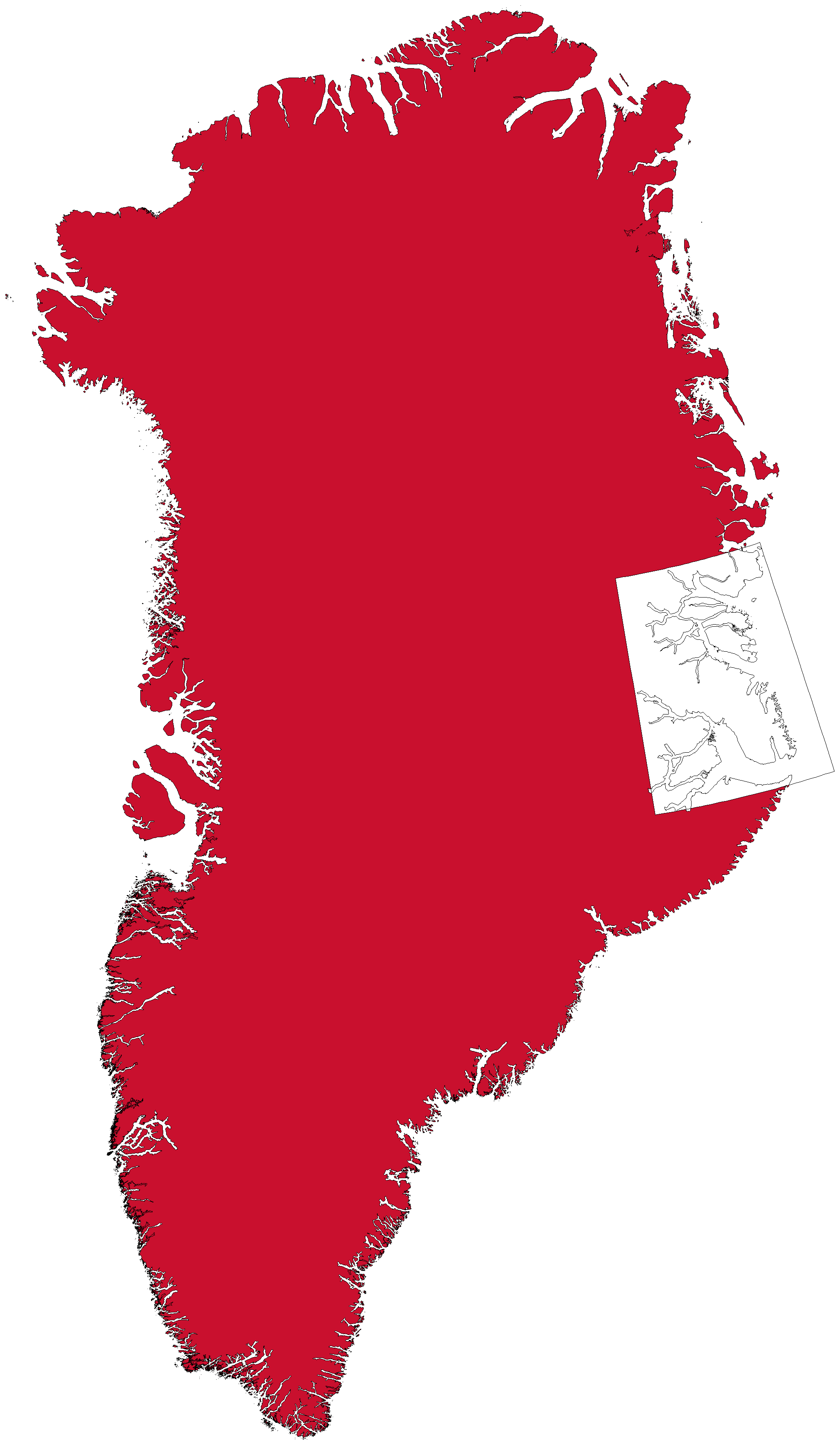 Kortets dækningsområde: Scoresby Sund