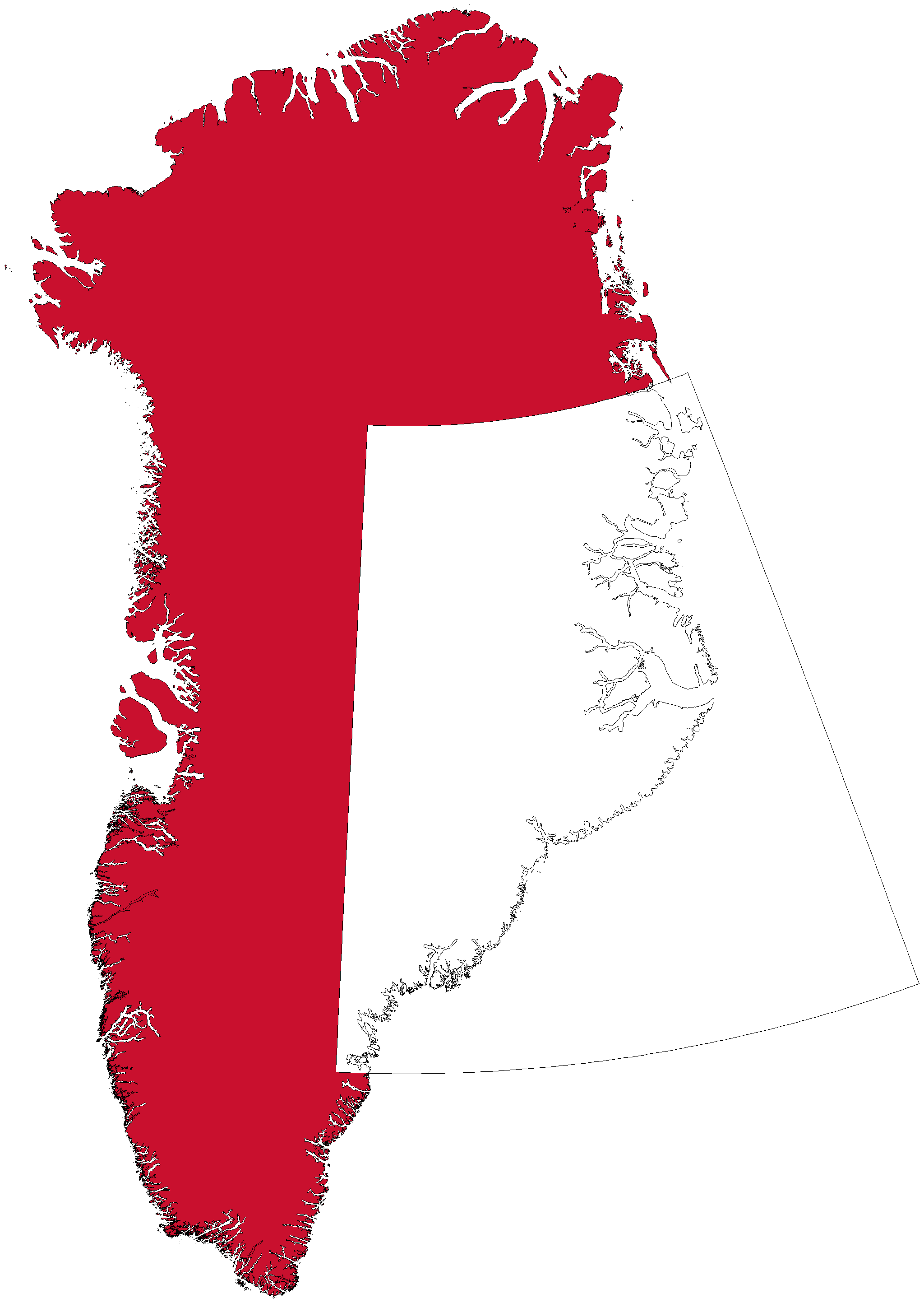 Kortets dækningsområde: Østgrønland