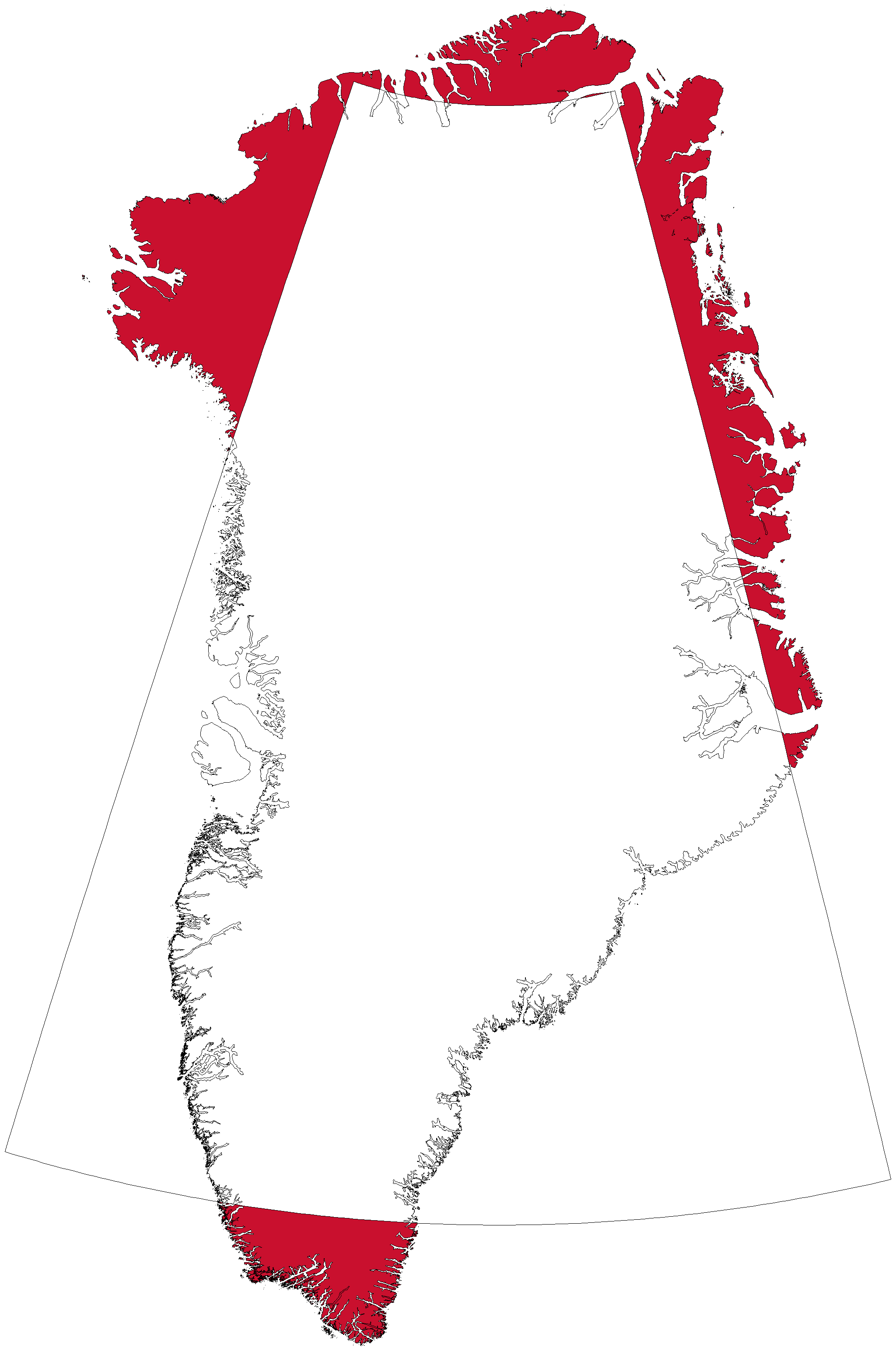 Kortets dækningsområde: Indlandsisen