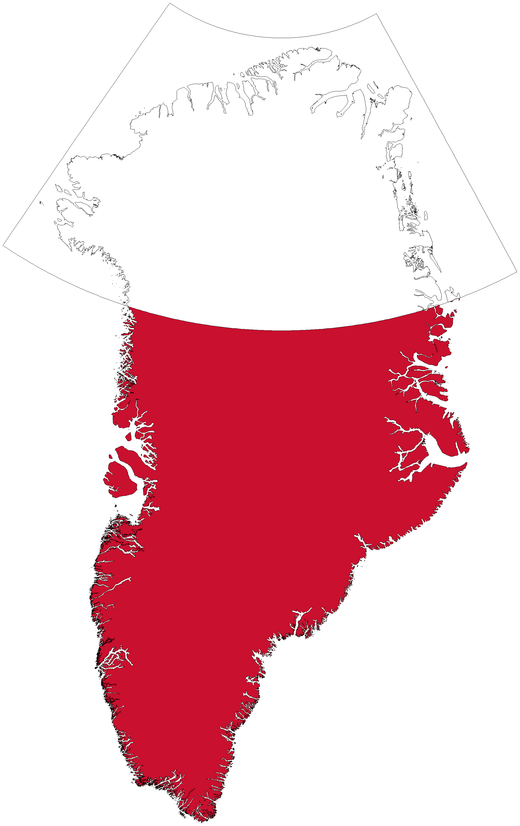 Kortets dækningsområde: Nordgrønland