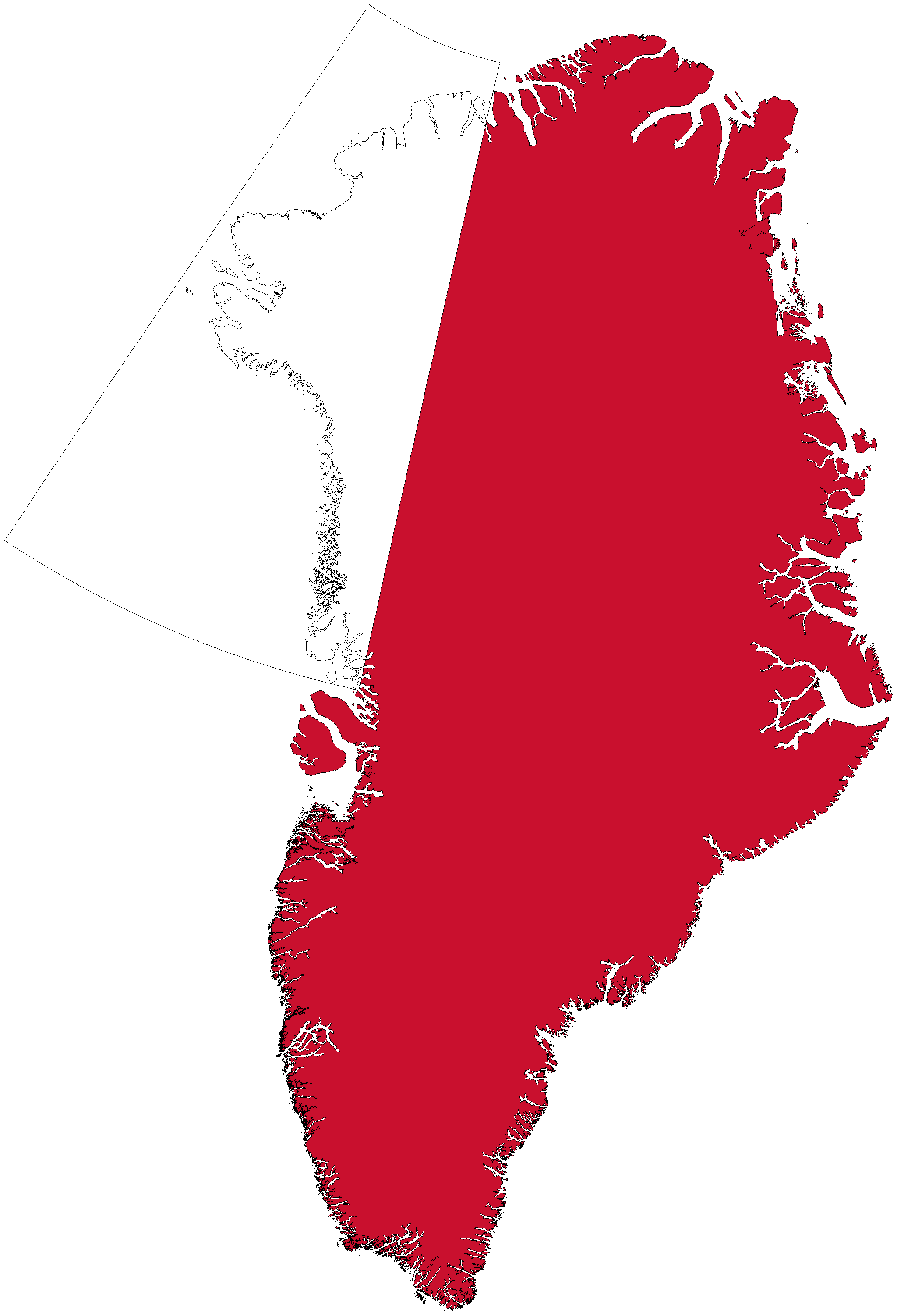 Kortets dækningsområde: Nordvestgrønland